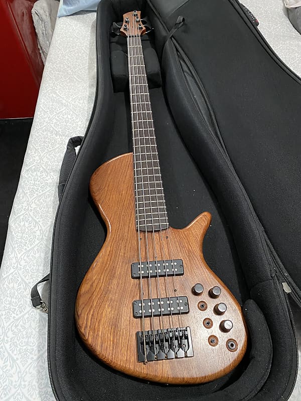 Custom Made Single Cut 5 string bass Reverb
