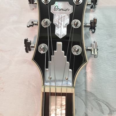 D'Angelico Premier DC 335 Style Semi-Hollow Body Electric Guitar-Black Flake-NEW! image 3