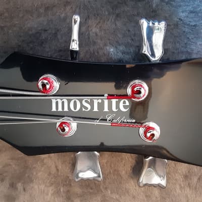 Mosrite Ventures Bass 2 Pickup Version 1966-67 Black with Hardshell Case by Guitars For Vets image 8
