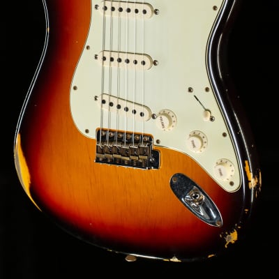 Fender Custom Shop "The 63" 1963 Stratocaster Relic 3-Tone Sunburst 57 V-R122052-7.75 lbs image 1