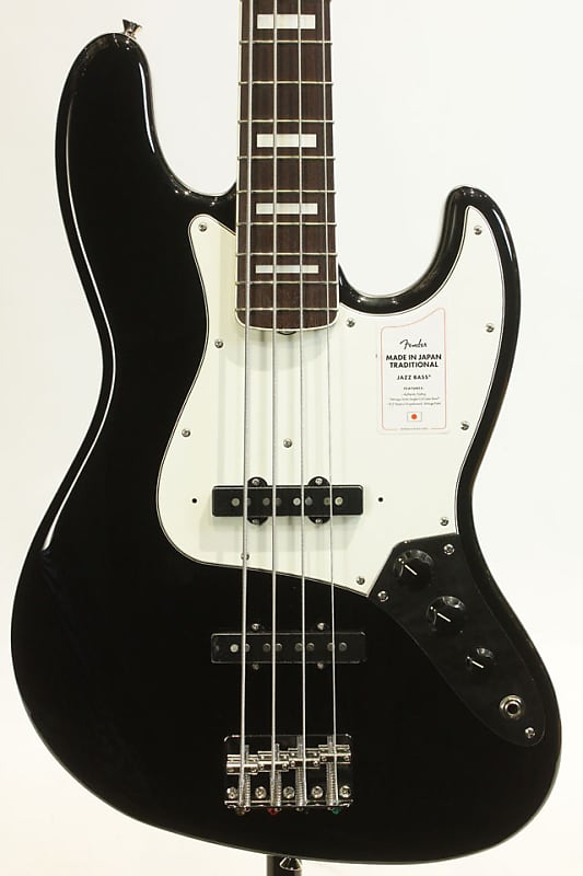 Fender 2021 Collection Made in Japan Traditional Late 60s Jazz Bass Black