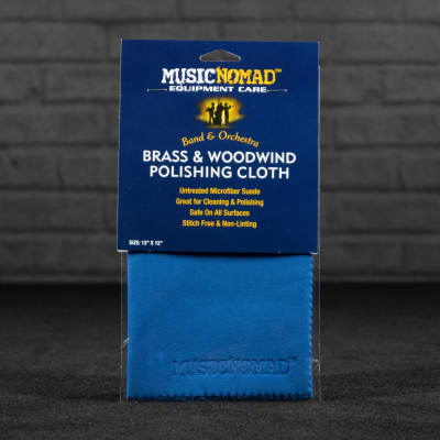 Music Nomad Brass & Woodwind Untreated Microfiber Polishing Cloth (12x12)  MN730