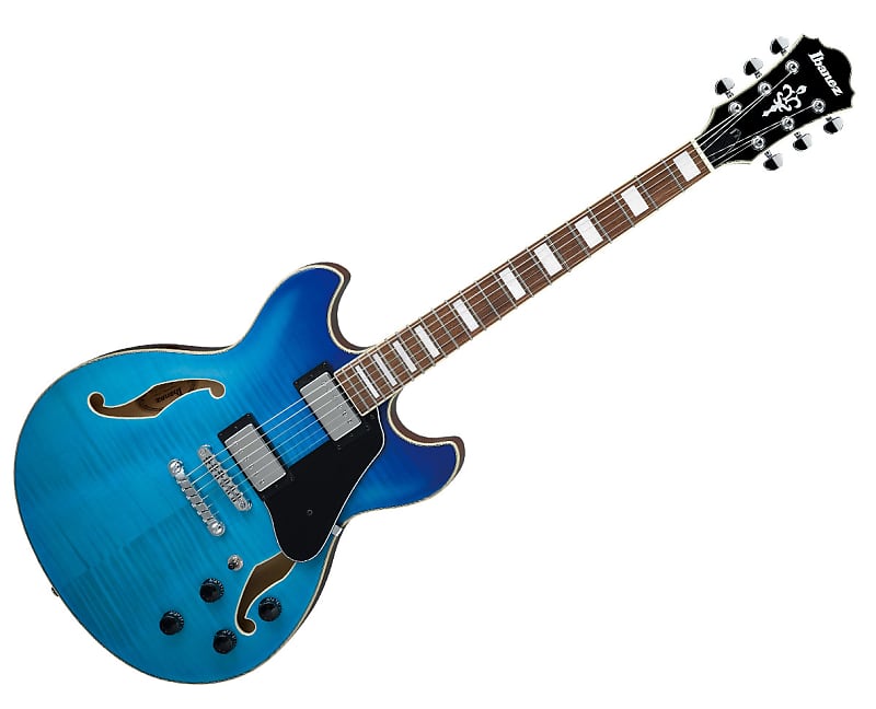 Ibanez Artcore AS73FMAZG Semi-Hollow Guitar - Azure Blue Gradation image 1