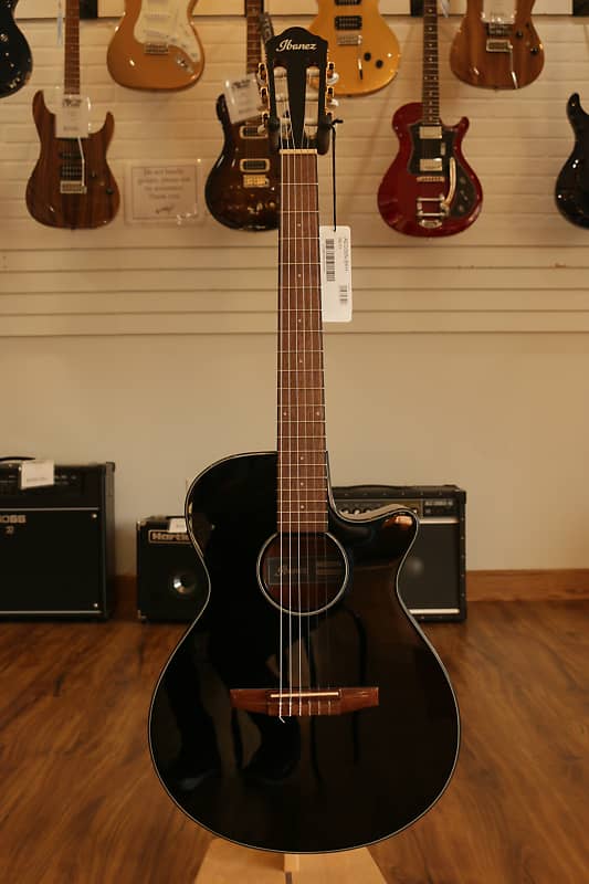 Ibanez AEG50N Acoustic-Electric Guitar 2021 Black High Gloss image 1