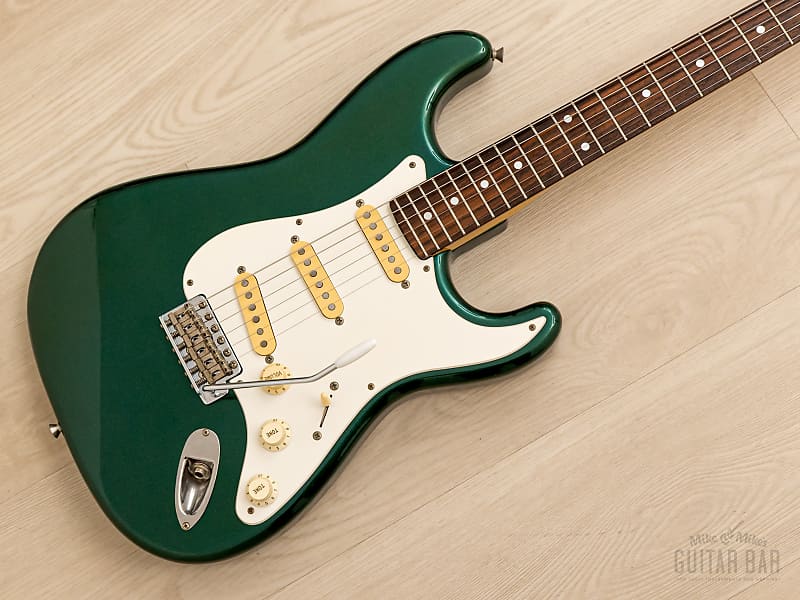 1991 Fender Stratocaster Model ST500-VR Sherwood Green Near-Mint, Japan MIJ  Fujigen