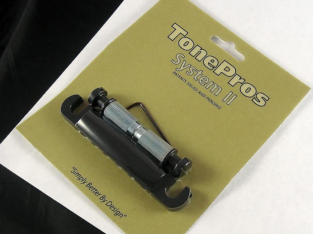 TonePros T1Z-B Locking Metric Tailpiece image 1