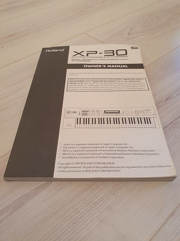 Roland XP-30 Manual Plus XP-30/JV-1010 CD Manual. English Language. Global Ship.  1 Of 3 image 1