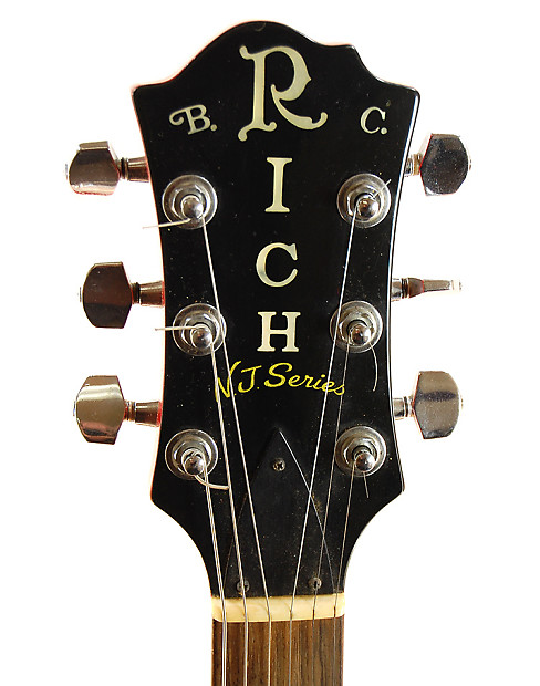 Vintage 1980's B.C. Rich NJ Series Bich Electric Guitar Red w Case - Made  in Japan