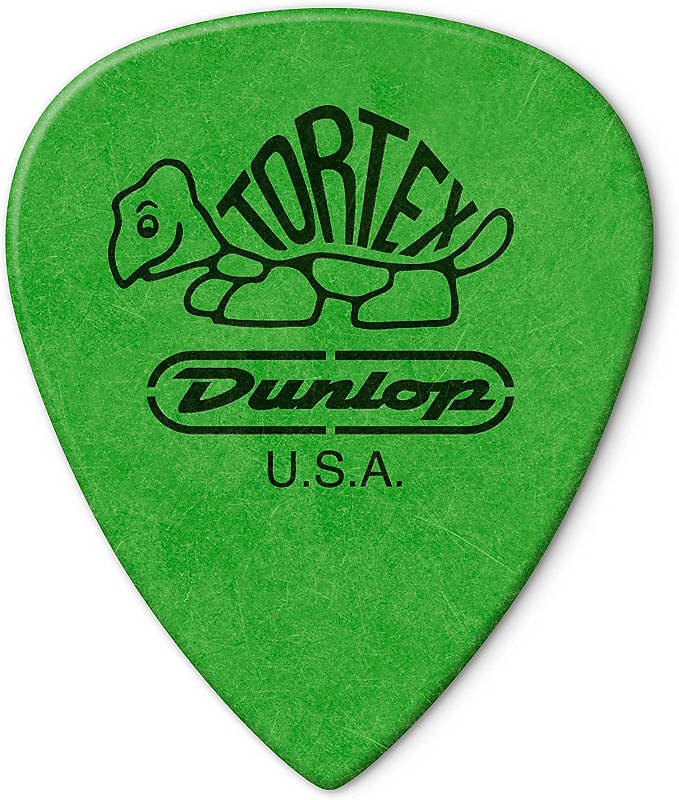 Dunlop - 418P88 - Tortex - Standard Guitar Picks - 0.88mm - Green - Pack of 12 image 1