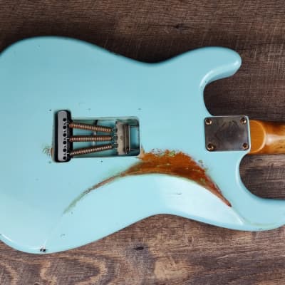 MyDream Partcaster Custom Built - Sonic Blue over Sunburst John Mayer image 12