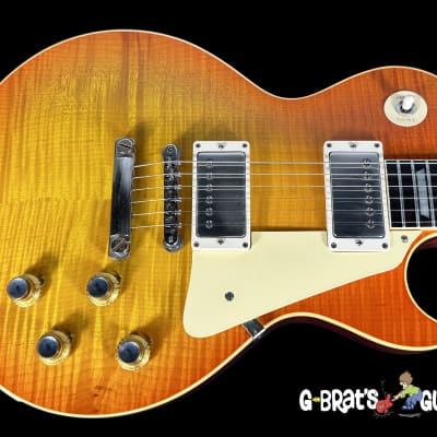2023 Gibson Les Paul 1960 Custom Shop '60 Historic Reissue Flame Top VOS ~ Tangerine Burst image 1