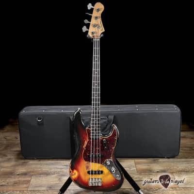 Bluesman Vintage El Dorado 4-String Bass w/ Soft Case – 3-Tone Sunburst image 1