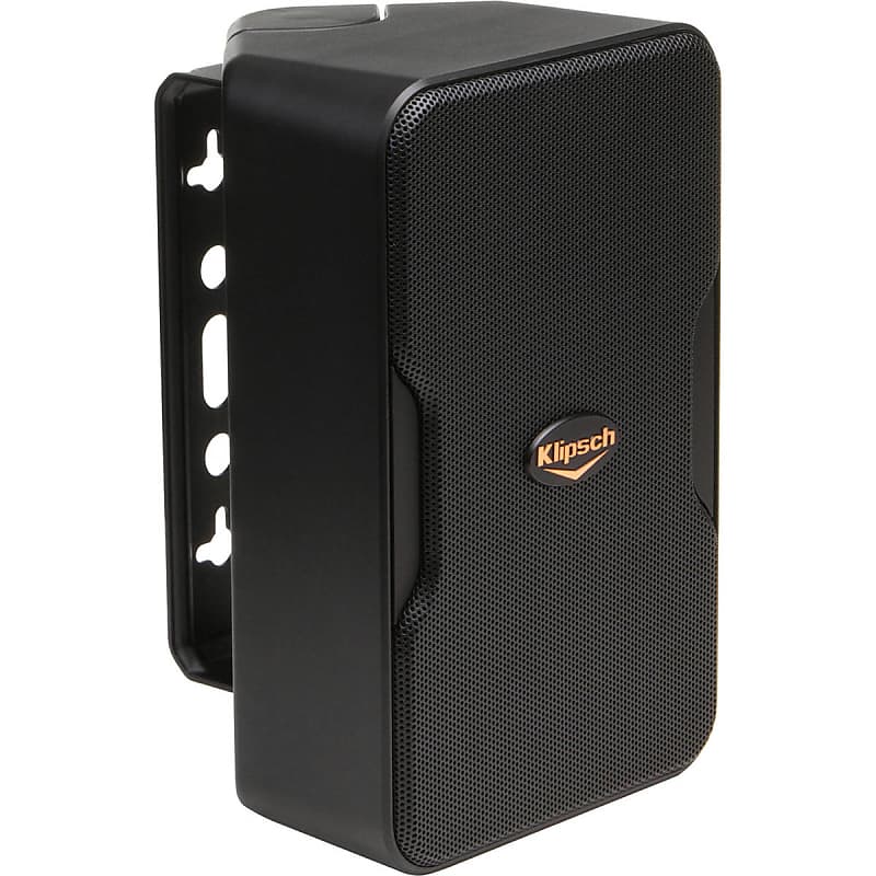Klipsch Compact Performance Series CP-6T Indoor/Outdoor Speaker, 300W Peak Power, Pair, Black  			