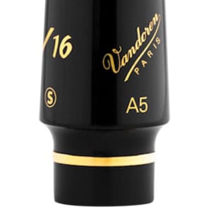 Vandoren SM811S V16 Hard Rubber Small Chamber Alto Saxophone Mouthpiece - A5