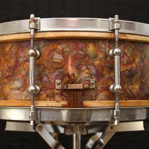 Ludwig & Ludwig Peacock Pearl Drum Outfit - Vintage 5" x 14" Snare & 28" Bass Drums image 5