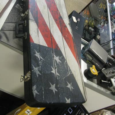 Galveston Super S American Flag Double Cut Bound Top Gold Hardware Matching Flag Hardshell Case image 8