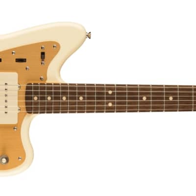 Squier - J Mascis Signature - Jazzmaster® Electric Guitar - Laurel Fingerboard - Vintage White w/ Gold Anodized Pickguard image 9
