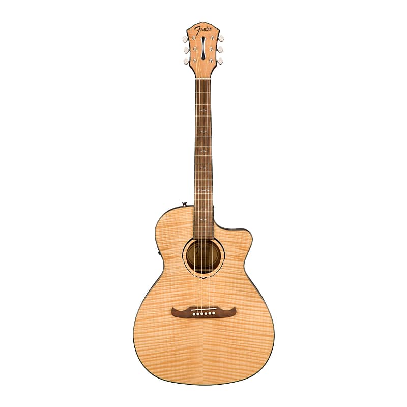 Fender FA-345CE Auditorium 6-String Acoustic Guitar (Natural) image 1