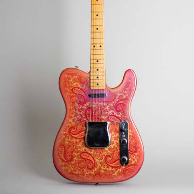 Fender  Telecaster Paisley Solid Body Electric Guitar (1968), ser. #250279, original black tolex hard shell case. image 1