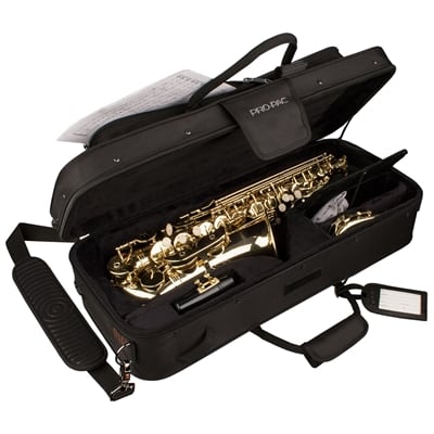 Protec Alto Saxophone Rectangular Pro Pac Case Black image 2