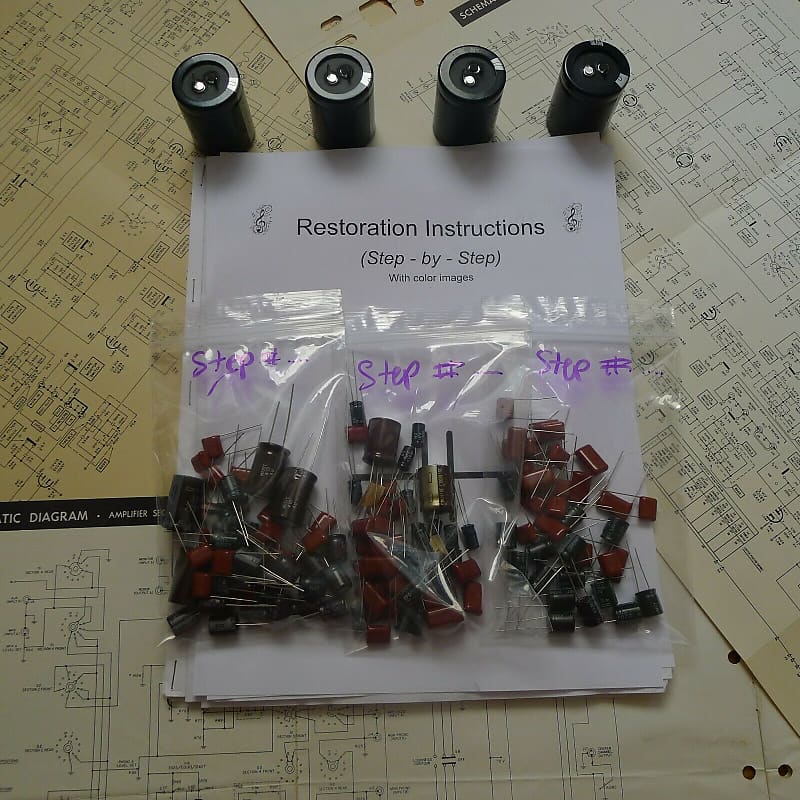 Sansui TR-707 restoration kit filter capacitor repair rebuild fix  			