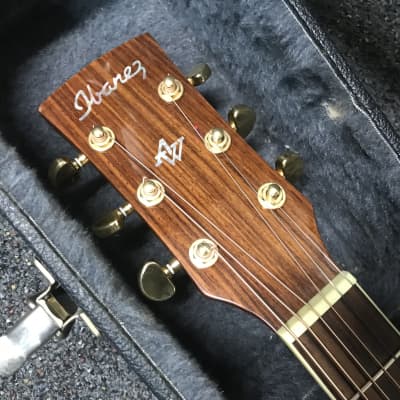 Ibanez Artwood AW-100 acoustic-electric guitar made in Korea 2002 with added fishman matrix infinity pick-up active system with hard case . image 10