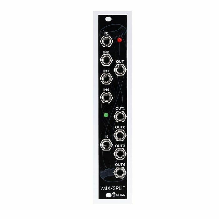 Erica Synths Black Mixer/Splitter v2 Audio/CV Mixer & Reverb UK