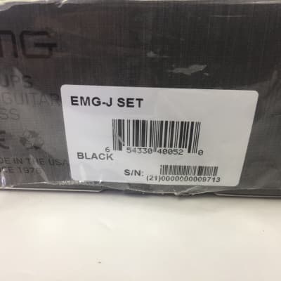 EMG Jazz Bass Set 2020's - Black image 6