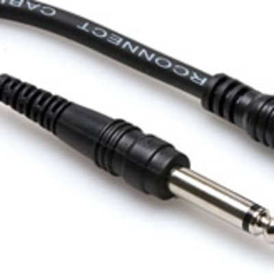 Hosa CPR-110 10 Foot Unbalanced Interconnect, 1/4 in TS to RCA image 1