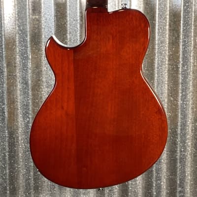 Reverend Limited Edition Roundhouse Semi Hollow Body Archtop Vintage Clear Natural Guitar #19 Blem image 10