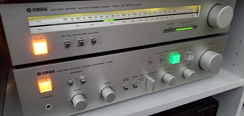 Yamaha A-550 and T-550 Amplifier/Tuner Late 70s | Reverb Canada