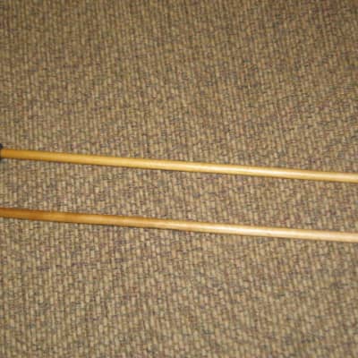 one pair new old stock A+ Mike Balter MB10AB (10AB) Hard Keyboard Mallets, 7/8" phenolic (plastic) round HEADS and natural birch HANDLES - mid to late 1990s (+ packaging) Unwound Series image 16