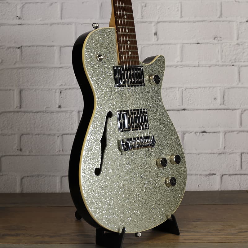 Gretsch G2629 Electromatic Sparkle Jet Semi-Hollow Electric Guitar 2010s  Silver Sparkle #NA