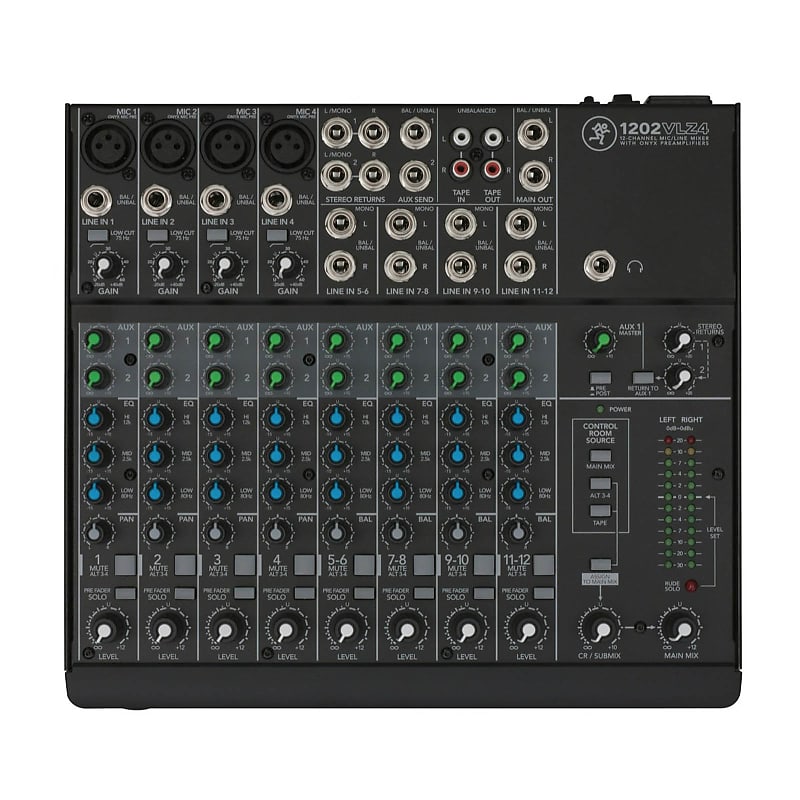 Mackie 1202VLZ4 12-Channel Ultra-Compact Live Performance Studio Mixer image 1