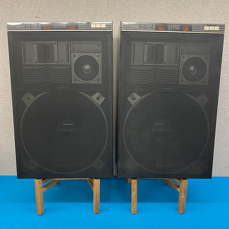 Vintage Pioneer CS-705 4-Way Speaker System Turbo Plus Tested Working!