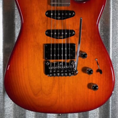 G&L USA Legacy RMC HSS Cherry Sunburst Rosewood Satin Neck Guitar & Case #6038 image 1