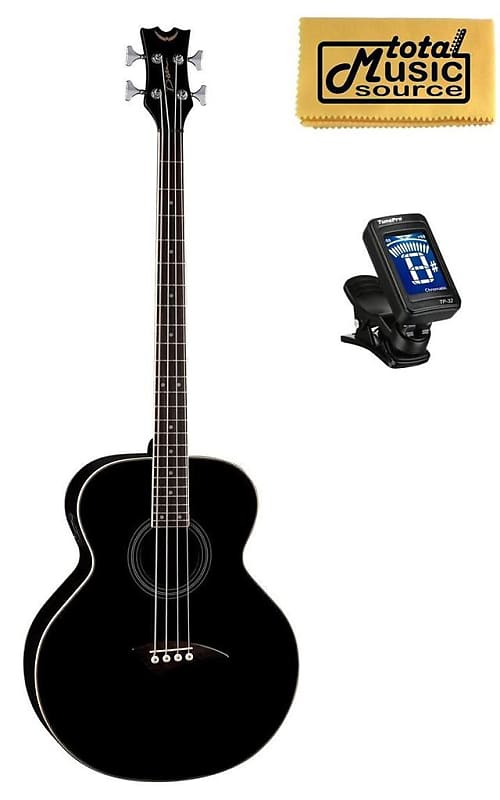 Dean 4 String Acoustic Electric Bass Classic Black FREE