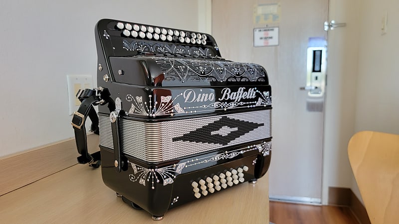 2022 Dino Baffetti button accordion; Binci Reeds, 9 switches