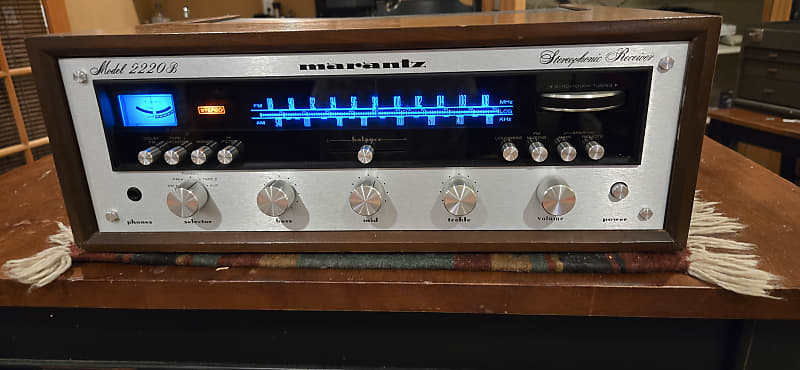 Absolutely Breathtaking Marantz 2220B and Walnut Cabinet  			