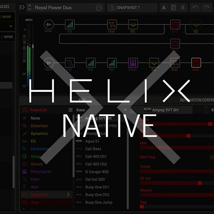 New Line 6 Helix Native Guitar Amp and Effects Plugin Software for Mac/PC - Download/Activation Card image 1
