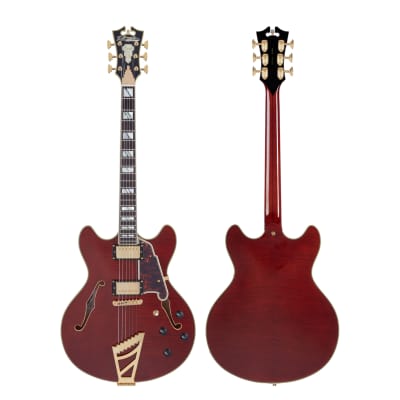 D'Angelico Excel Series DC Semi-Hollow Electric Guitar w/ USA Seymour Duncan Humbuckers & Stopbar Tailpiece image 4