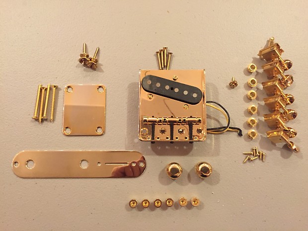 Fender telecaster gold hardware kit sale
