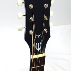 Epiphone 1963 EJ-45 Ltd Ed Round Shoulder Dreadnought Acoustic Guitar - Ebony image 6