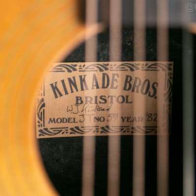 1982 Kinkade Brothers JT in Natural electro acoustic guitar image 7