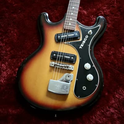 c.1968 Teisco V-2 Mosrite Style MIJ Vintage Guitars “Sunburst” for sale
