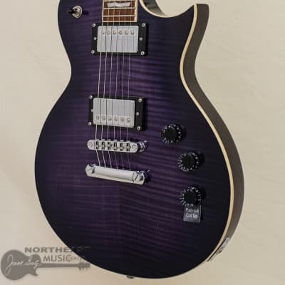 ESP/LTD EC-256FM Electric Guitar - See Thru Purple Sunburst image 3