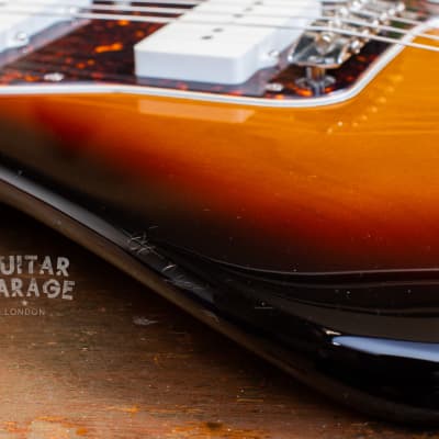 2002 Fender Japan Jazzmaster 62 Vintage Reissue 3-tone Sunburst offset guitar - all original CIJ image 24