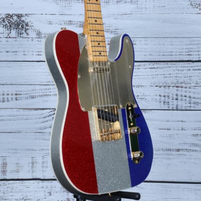 *DEMO* Fender Limited Edition Buck Owens Telecaster | Red Silver and Blue Sparkle image 4