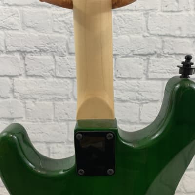 R&R Custom Handmade Super Strat ST004 Electric Guitar with Transparent Green Finish image 8