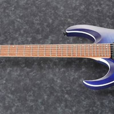 Ibanez Left-Handed Electric Guitar  RGA42FML- Blue Lagoon Burst Flat- w/ free restring and setup (a $39 value) image 3